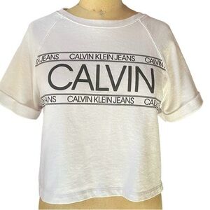 Calvin Klein White Logo Tee